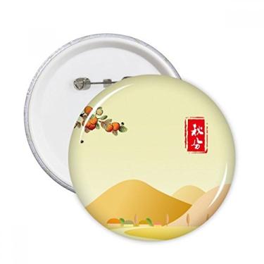 Imagem de Outono Equinócio Vinte e Quatro Termo Solar Pinos Redondos Emblema Botão Decoração Acessório 5 peças