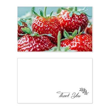 Imagem de Foto de morango fresco fotografia natureza cartão de agradecimento papel de aniversário saudação apreciação de casamento