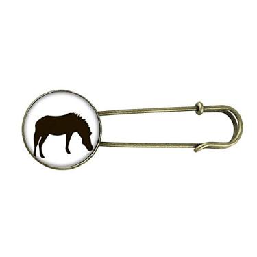 Imagem de Broche preto Pinto Animal Retrato Retrô Metal Clipe Joias