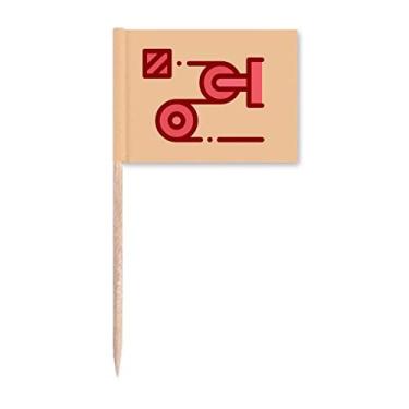 Imagem de Marcadores de palito de dente com força de tração de polia para decoração de festa