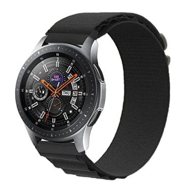 Imagem de Pulseira de Nylon Presilha Marca 123Smart Compativel com Watch 42mm / Gear Sport e Gear S2 R732 Marca 123Smart - Preto
