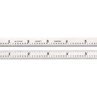 Imagem de Starrett Regra de Aço Completa Flexível com Formaturas em Polegadas, Formaturas em Estilo 4R