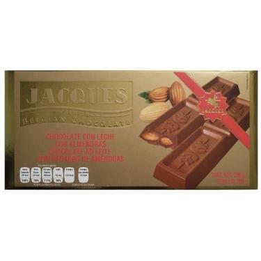 Imagem de Barra Chocolate Premium Belga Aoleite C/Amêndoas Jacques