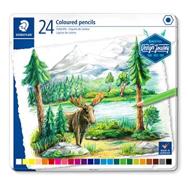 Imagem de STAEDTLER Lápis de colorir 146C M24 Design Journey - Cores sortidas (Lata de 24)