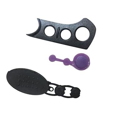 Imagem de 3 peças de botão de borracha para rádio de substituição PTT bisel Walkie-Talkie para Motorola XTS5000 XTS3000 Walkie-Talkie