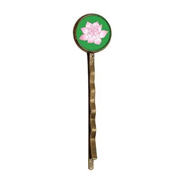 Imagem de Flower Plant Flower Plant Lotus Flower Pattern Retro Metal Hair Bobby Pin Headwear