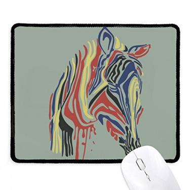 Imagem de Mousepad de borracha para jogos Graffiti simples e colorido com borda costurada