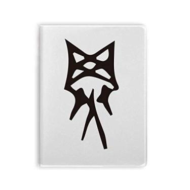 Imagem de Caderno de anotações de osso com sobrenome chinês, capa de goma