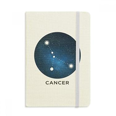Imagem de Caderno oficial do signo do zodíaco da Constelação do câncer em tecido capa dura
