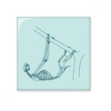 Imagem de Esqueleto bicho-preguiça esqueleto azulejo de cerâmica brilhante decalque decorativo de tijolos esmaltados