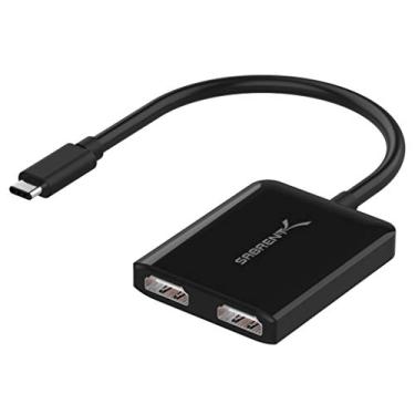 Imagem de Adaptador USB tipo C duplo HDMI Sabrent [suporta até dois monitores 4K 30Hz, compatível apenas com sistemas Windows] (DA-UCDH)