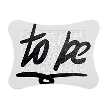 Imagem de to Be Funny Citação de escrita à mão, moldura de quebra-cabeça de papel para casa