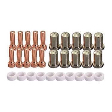 Imagem de RIVERWELD PT-23 27 bocais de ponta de eletrodo de plasma para corte consumíveis 33366 33367 33369 50Amp 30 peças