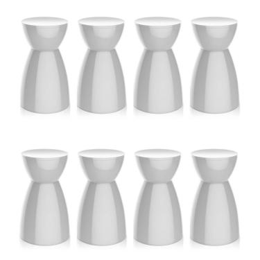 Imagem de Conjunto com 8 Bancos | Banquetas Rad Branco