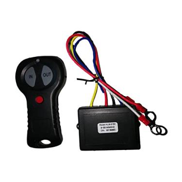 Imagem de ＫＬＫＣＭＳ Controle remoto do guincho com luz indicadora Universal 12V à prova d'água Handset interruptores fáceis de instalar peças de acessórios para SUV Auto