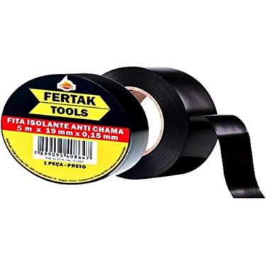 Imagem de Fita Isolante, Fertak, 19 mm, Pacote com 10 Rolos de 5 Metros