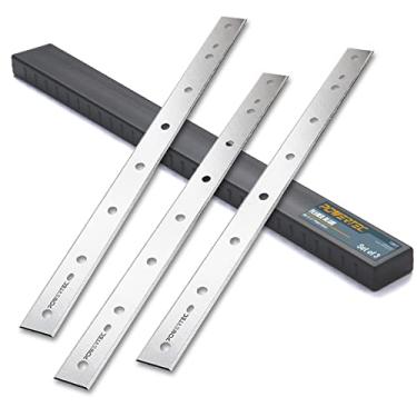 Imagem de POWERTEC 128010 facas de plaina HSS de 30 cm para DeWalt DW734, pacote com 3