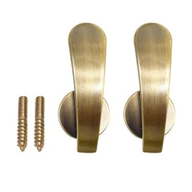 Imagem de IOOOFU 2 peças Suporte de cortina de parede ganchos montados em retenção de ganchos decorativos resistentes para cortinas de janela gancho de cortina fixadores de cortina para cortinas