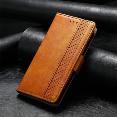 Imagem de Flip Wallet Case Magnético Para Xiaomi Para Mi Poco F4 X3 F3 GT M3 12 11 10T CC9 Nota 10 Pro Lite CC9E Titular do Cartão de Couro Capa do Telefone, cáqui, Para Mi Poco X3 GT