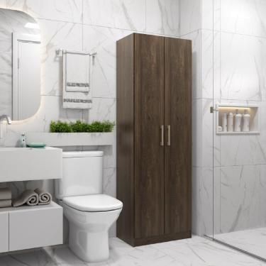 Imagem de Armário Banheiro 2 Portas Madeira Clara Carraro