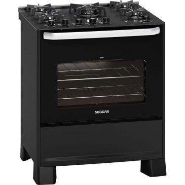 Imagem de Fogão Mesa de Vidro 5 Queimadores Best Cook Suggar Preto