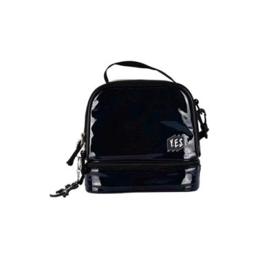 Imagem de Lancheira Com Alça E 2 Compartimentos Holográfica - Yes - Preto