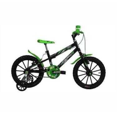 Imagem de Bicicleta Aro 16 - Infantil - Preto E Verde - Cairu