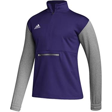 Imagem de adidas Pulôver masculino com zíper 1/4 da Team issue G