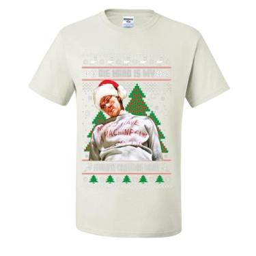 Imagem de wild custom apparel Camisetas feias de Natal do filme Die Hard is My Favorite Christmas, Branco, 5G