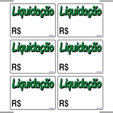 Imagem de Combo 3 Placas De Sinalização "Liquidação" 20X15 Ekomunike - P-23 F9e