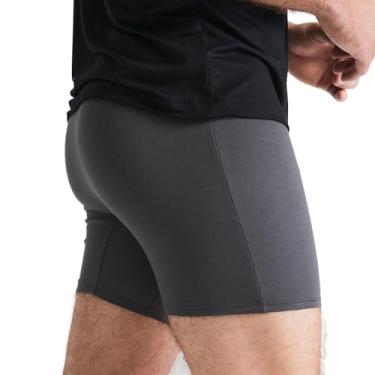 Imagem de insider - Cueca boxer confortável - Roupa íntima masculina, cueca boxer masculina - Cintura ComfortSoft, Cinza (Básico), G