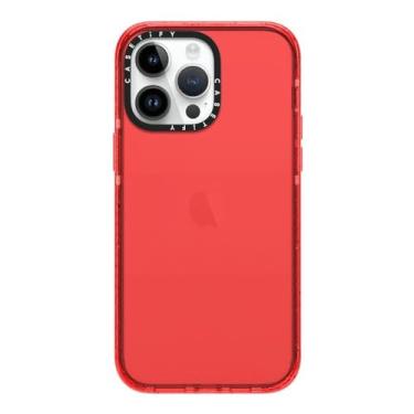 Imagem de CASETiFY Capa Impact para iPhone 14 Pro Max [4X testado contra quedas de grau militar/proteção contra quedas de 2,5 metros] - vermelha