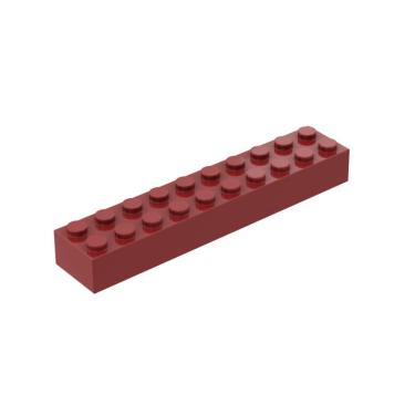 Imagem de Building Brick webrick toy Classic 2x10 50 peças vermelho caqui