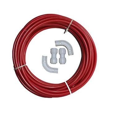 Imagem de YZMSZ Tubo OD de 1/10.2 cm, comprimento 16,4 pés (5 m) vermelho RO filtro de água PE, use com sistemas de osmose reversa, filtros de água potável, dispensadores de líquidos, máquina de café, máquina