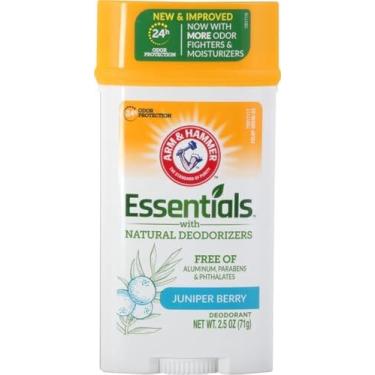 Imagem de ARM & HAMMER Essentials Desodorante sólido, limpo, bastão largo, 70 g (pacote com 3)