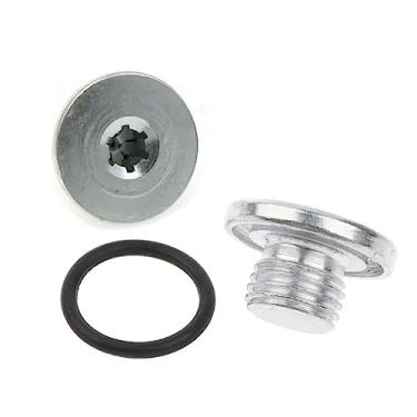 Imagem de YEPREM 1 peça 90502556 parafuso de drenagem de cárter de óleo de motor de carro porca 090-162 96041864 porcas parafusos M14x1,5 mm para Chevy Cruze Malibus Aveo mini rosca antiferrugem painel de