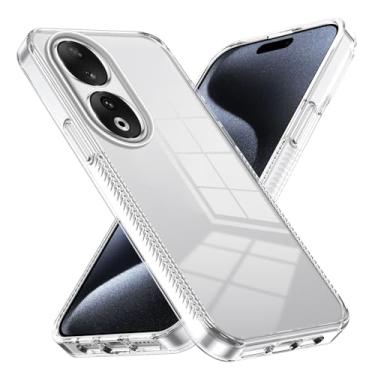 Imagem de Caso de capa de telefone de proteção Capa cristalina compatível com Huawei Honor 90, compatível com PC acrílico rígido Honor 90, capa traseira protetora ultrafina, capa de absorção de choque antiarran