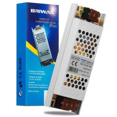 Imagem de Fonte Slim Colmeia Briwax 12V 5A Bivolt - BT-8805