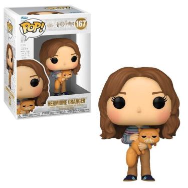 Imagem de Boneco Funko Pop Harry Potter Hermione With Crookshanks