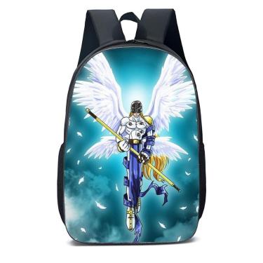 Imagem de Mochila Escolar Infanto Juvenil Anime Digimon Anjo Novidades 0516-Unissex