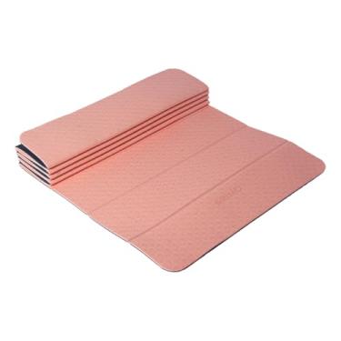 Imagem de ARIMO Tapete Yoga Mat Dobrável Antiderrapante TPE Ecológico Biodegradável Todos Os Tipos de Yoga/Pilates 181 x 61 cm x 6 mm (Flor de Cerejeira)