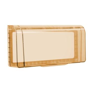 Imagem de Generic Tampa impermeável da tomada da tomada do interruptor, caixa exterior do protetor do receptáculo da proteção fixado na parede para o toalete da cozinha, Marrom claro