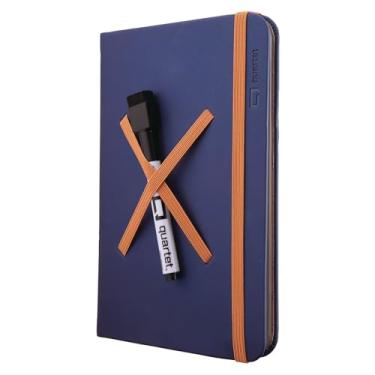 Imagem de Quartet Almofada portátil de vidro para secar, 12,7 cm x 20,3 cm, capa fechável, suporte, mesa, quadro branco, bloco de notas, viagem, azul (Q090GDPN03)