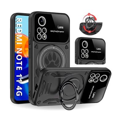 Imagem de Capa Capinha Armor Anti Choque Ring Luxo Para Redmi Note 11 4G (Tela 6.5) + Anel Giratório + Proteção De Câmera - Proteção Militar