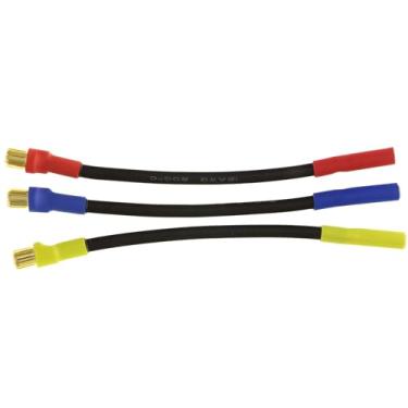 Imagem de Substituição 6,5 mm macho para conector bala fêmea de 4 mm adaptador de fio de extensão 12AWG 5,2 polegadas para motor RC e ESC