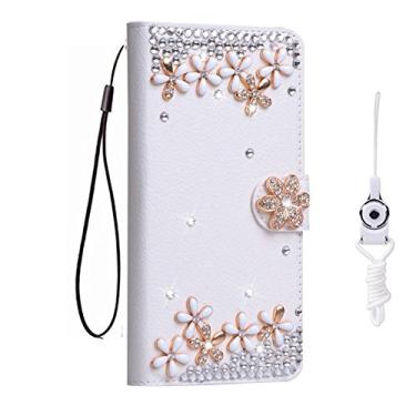 Imagem de Capa HTC One A9, Bling Crystal Diamonds Couro PU Flip Slots Carteira Bolsa Capa Capa Capa para HTC One A9