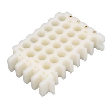 Imagem de Armários de Cabos, 9mm Abs Cobre Materia Buraco Organizador Ferramenta Empacotador Buraco Pente para Cabo Cat5 Cat6 Cat7 (Furos 6x4)