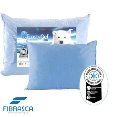 Imagem de Travesseseiro Fibrasca Frostygel - Macio Toque Geladinho - Confortável