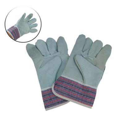 Imagem de Luva Segurança Raspa COURO Punho Trabalho Pesado soldador Epi PROTEÇÃO