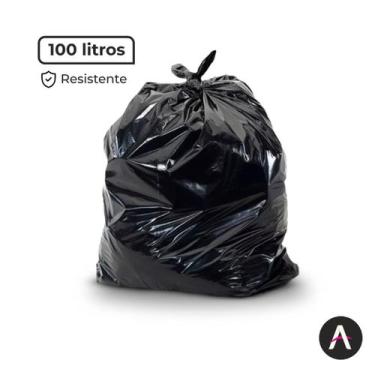 Imagem de Saco de lixo 100L Com 100 unidades - SF PLASTICOS, Branco